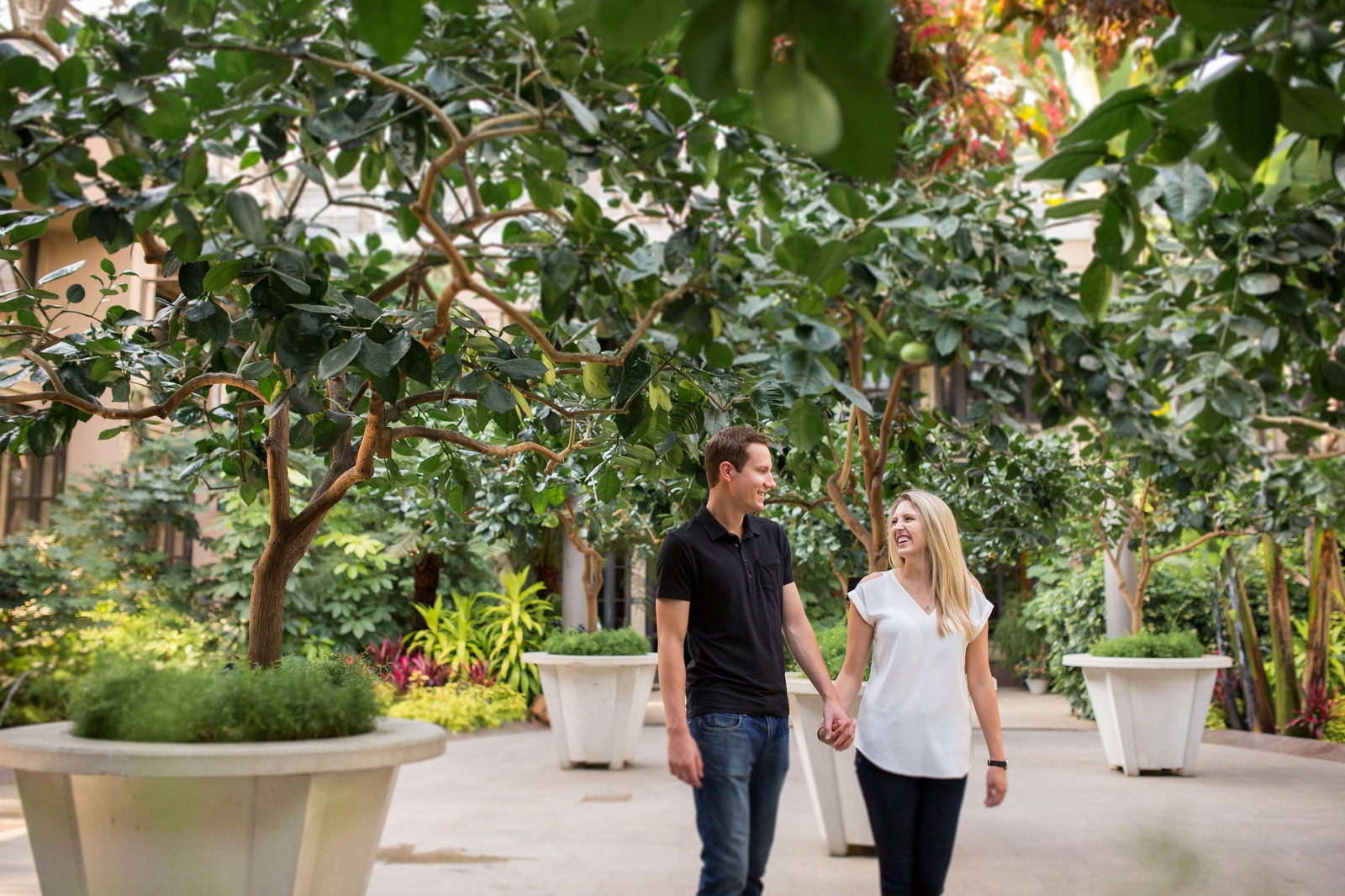Longwood Gardens Kennett Square Engagement Photography